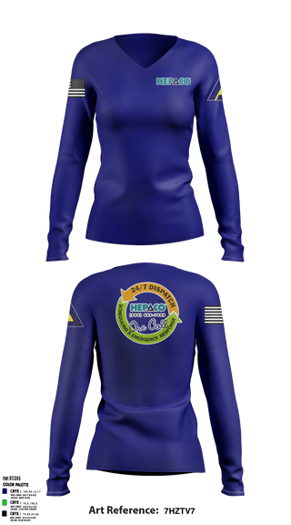 Women's Long Sleeve Vneck Shirt, Katie’s Kickers, Swimming, Teamtime, Team time, sublimation, custom sports apparel, team uniforms, spirit wear, spiritwear, sports uniforms, custom shirts, team store, custom team store, fundraiser sports, apparel fundraiser