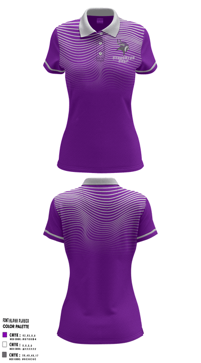 Stoughton High School Golf 35197976 Women's Short Sleeve Performance Polo  - 1