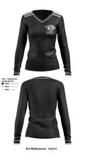 Plymouth Gymnastics 52029102 Women's Long Sleeve V-neck Shirt - 1