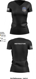 373 TRS / DET 12 70443179 Women's Short Sleeve V-neck Shirt - 3
