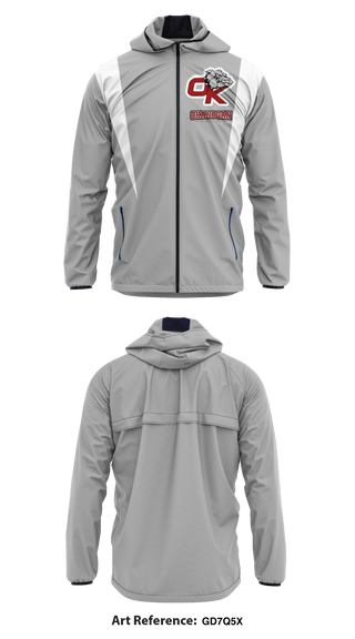 Windbreaker, Okanogan High School Cheer, School Spirit Store, Teamtime, Team time, sublimation, custom sports apparel, team uniforms, spirit wear, spiritwear, sports uniforms, custom shirts, team store, custom team store, fundraiser sports, apparel fundraiser