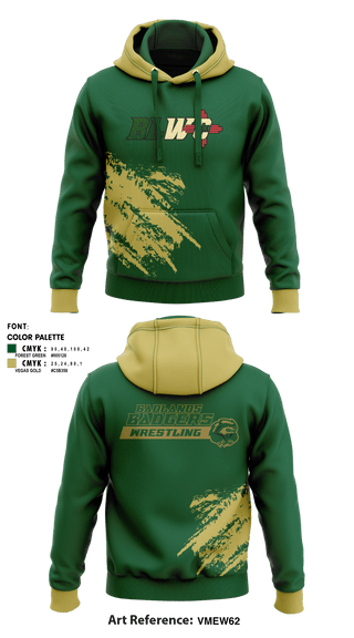 Hoodie, Badlands Badgers Wrestling Club, Wrestling, Teamtime, Team time, sublimation, custom sports apparel, team uniforms, spirit wear, spiritwear, sports uniforms, custom shirts, team store, custom team store, fundraiser sports, apparel fundraiser