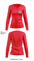 Criminal Investigations Bureau 90849534 Women's Long Sleeve V-neck Shirt - 1