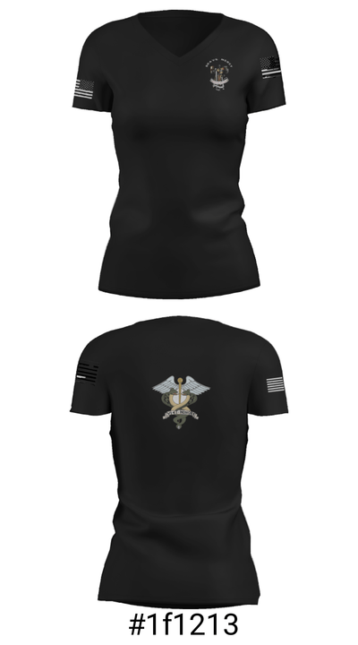 566 MCAS 76433132 Women's Short Sleeve V-neck Shirt - 19
