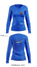 UEO 86782501 Women's Long Sleeve V-neck Shirt - 1