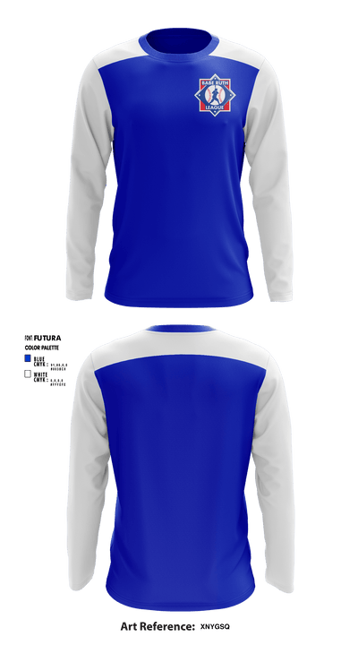 Kentucky Western Babe Ruth League District 8 70105153 Long Sleeve Performance Shirt - 1