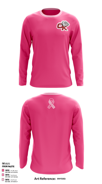 Okanogan High School Cheer 9964188 Long Sleeve Performance Shirt - 3