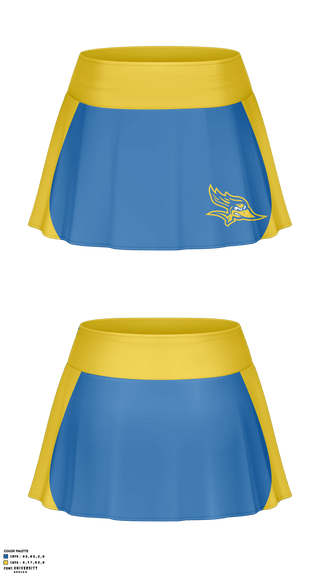 Skort, California State University Bakersfield Cheer, School Spirit Store, Teamtime, Team time, sublimation, custom sports apparel, team uniforms, spirit wear, spiritwear, sports uniforms, custom shirts, team store, custom team store, fundraiser sports, apparel fundraiser