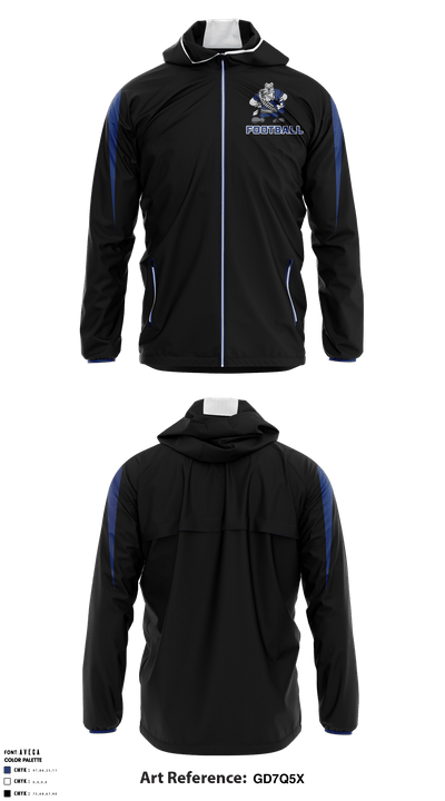 Miami Wardogs Youth Football 39809616 Windbreaker - 1