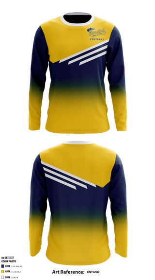 Long Sleeve Performance Shirt, Euclid High School Football, Football, Teamtime, Team time, sublimation, custom sports apparel, team uniforms, spirit wear, spiritwear, sports uniforms, custom shirts, team store, custom team store, fundraiser sports, apparel fundraiser