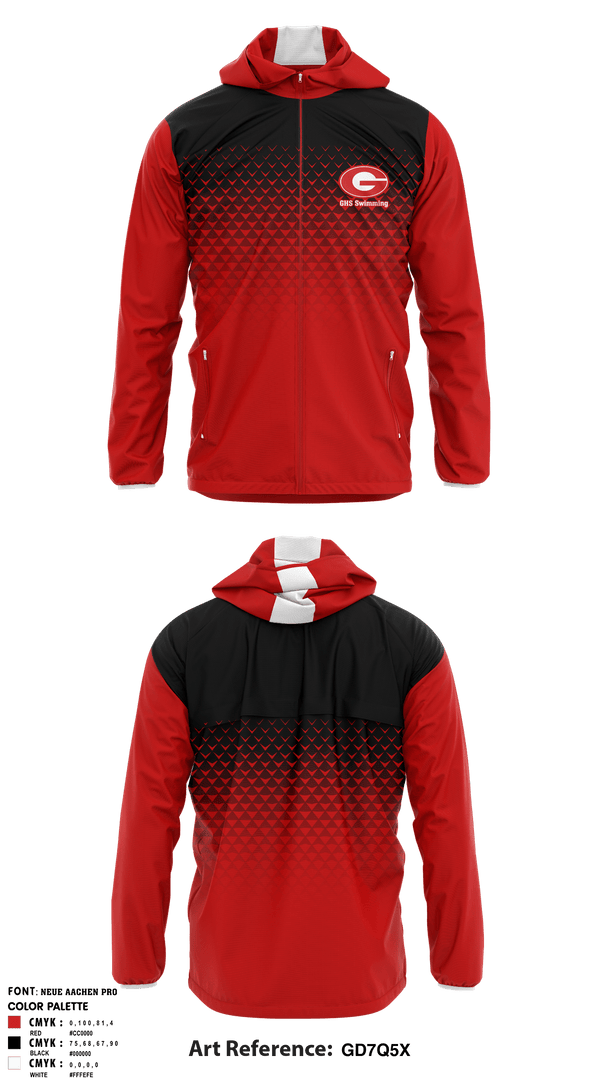 Windbreaker, GHS Swimming, Swimming, Teamtime, Team time, sublimation, custom sports apparel, team uniforms, spirit wear, spiritwear, sports uniforms, custom shirts, team store, custom team store, fundraiser sports, apparel fundraiser