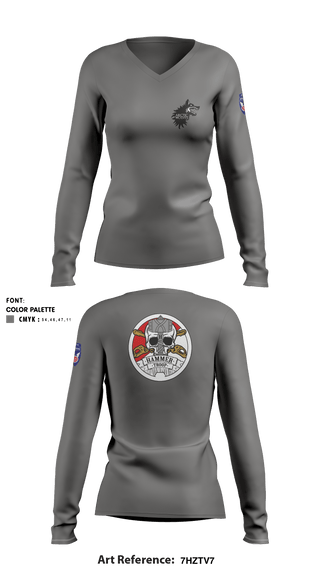 Women's Long Sleeve Vneck Shirt, , Army, Teamtime, Team time, sublimation, custom sports apparel, team uniforms, spirit wear, spiritwear, sports uniforms, custom shirts, team store, custom team store, fundraiser sports, apparel fundraiser