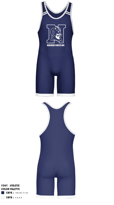 Norcross High School Wrestling 64880600 Wrestling Singlet - 2