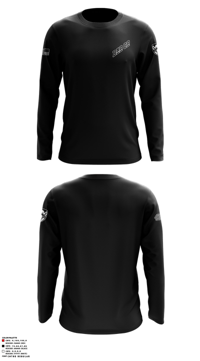 3BEB, Bad Co 50858334 Long Sleeve Performance Shirt - 2