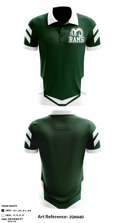 Garces Memorial High School Golf 67326135 Short Sleeve Performance Polo - 1