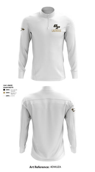 Oak Park High School Lacrosse 65848983 Quarter Zip Jacket - 2