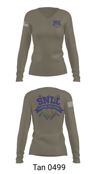 Women's Long Sleeve Vneck Shirt, , Army, Teamtime, Team time, sublimation, custom sports apparel, team uniforms, spirit wear, spiritwear, sports uniforms, custom shirts, team store, custom team store, fundraiser sports, apparel fundraiser