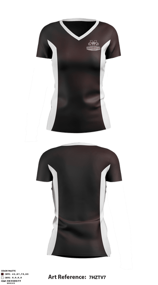 Women's Short Sleeve Vneck Shirt, Magnolia High School Cheer, School Spirit Store, Teamtime, Team time, sublimation, custom sports apparel, team uniforms, spirit wear, spiritwear, sports uniforms, custom shirts, team store, custom team store, fundraiser sports, apparel fundraiser
