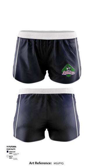 Women's Shorts, The Strike Zone Omaha, Baseball, Teamtime, Team time, sublimation, custom sports apparel, team uniforms, spirit wear, spiritwear, sports uniforms, custom shirts, team store, custom team store, fundraiser sports, apparel fundraiser