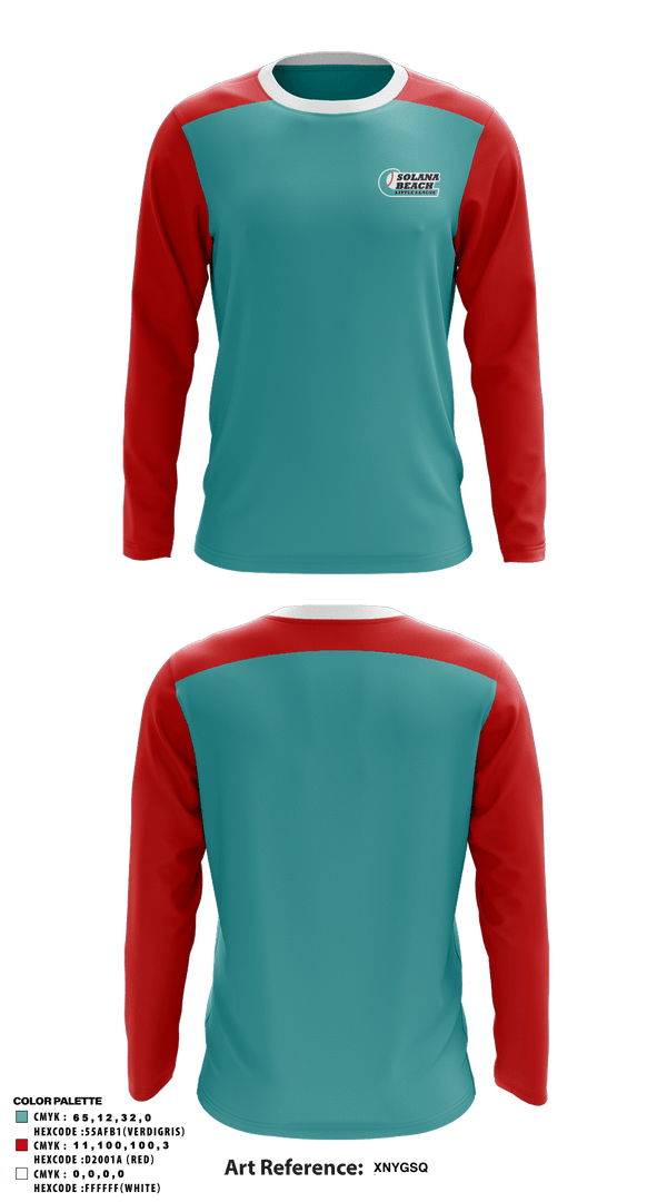 Long Sleeve Performance Shirt, Solana Beach Little League, Baseball, Teamtime, Team time, sublimation, custom sports apparel, team uniforms, spirit wear, spiritwear, sports uniforms, custom shirts, team store, custom team store, fundraiser sports, apparel fundraiser