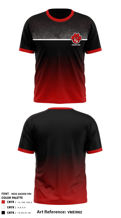 Colleyville Heritage High School Cheer Dad 64869886 Short Sleeve Performance Shirt - 6