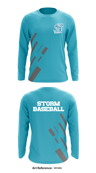 Storm baseball 73609705 Long Sleeve Performance Shirt - 1