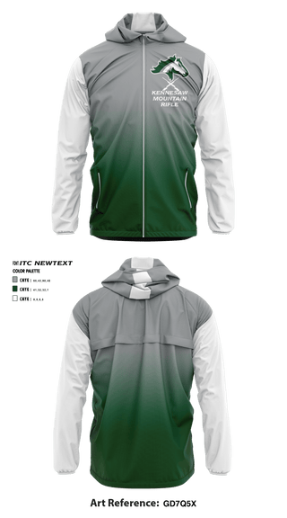 Windbreaker, Kennesaw Mountain High School Rifle, School Spirit Store, Teamtime, Team time, sublimation, custom sports apparel, team uniforms, spirit wear, spiritwear, sports uniforms, custom shirts, team store, custom team store, fundraiser sports, apparel fundraiser