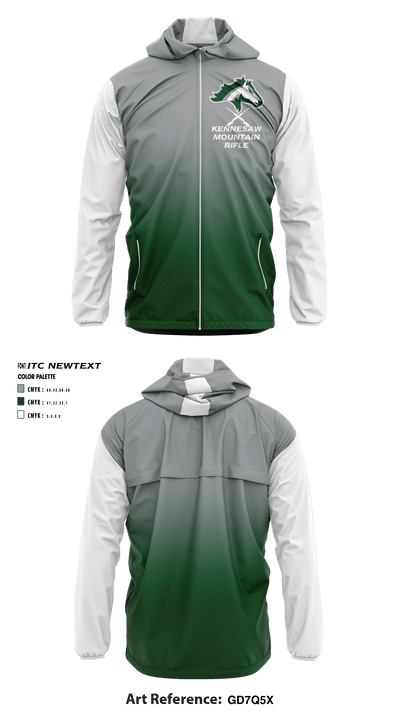 Kennesaw Mountain High School Rifle 15129938 Windbreaker - 2