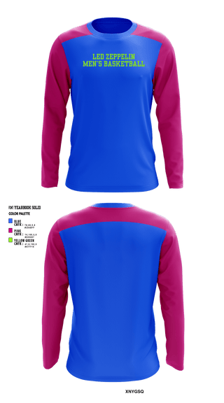 Long Sleeve Performance Shirt, LED ZEPPELIN, Men's Basketball, Teamtime, Team time, sublimation, custom sports apparel, team uniforms, spirit wear, spiritwear, sports uniforms, custom shirts, team store, custom team store, fundraiser sports, apparel fundraiser
