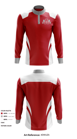 Quarter Zip Jacket, Archer Athletic Association, School Spirit Store, Teamtime, Team time, sublimation, custom sports apparel, team uniforms, spirit wear, spiritwear, sports uniforms, custom shirts, team store, custom team store, fundraiser sports, apparel fundraiser