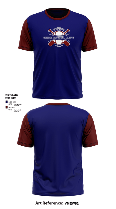 Smyrna Baseball League 88173557 Short Sleeve Performance Shirt - 1