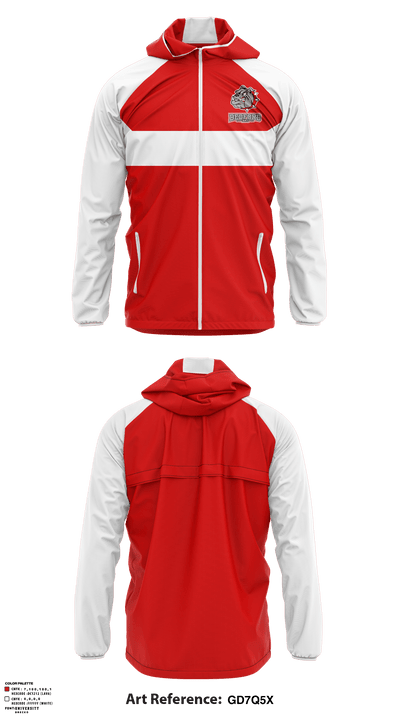 Bedford High School Ski 3010321 Windbreaker - 1