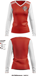ELITE BASEBALL ACADEMY 94938538 Women's Long Sleeve V-neck Shirt - 1