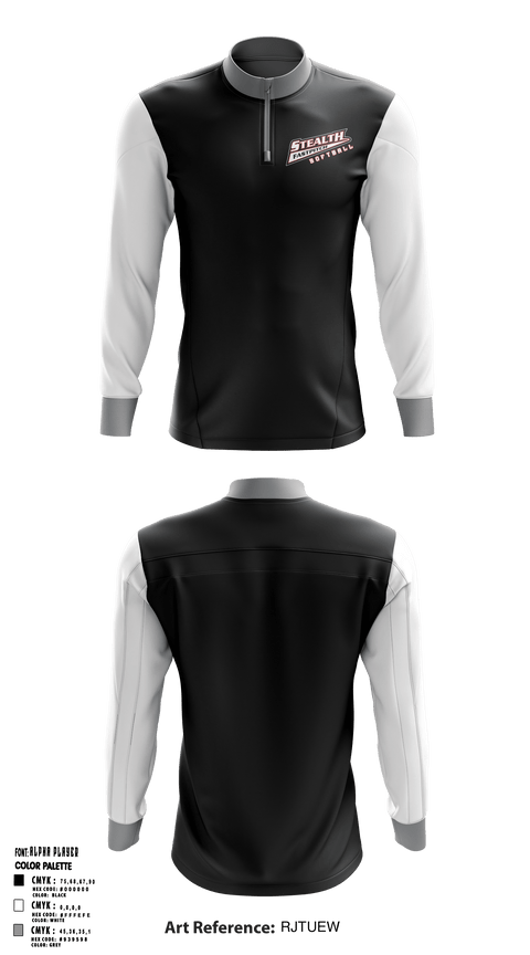 Quarter Zip Jacket, Stealth Softball Org, Softball, Teamtime, Team time, sublimation, custom sports apparel, team uniforms, spirit wear, spiritwear, sports uniforms, custom shirts, team store, custom team store, fundraiser sports, apparel fundraiser