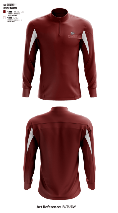 Cornersville High School Basketball 39816630 Quarter Zip Jacket - 1