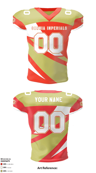 Football Jersey, Sarnia Imperials, Football, Teamtime, Team time, sublimation, custom sports apparel, team uniforms, spirit wear, spiritwear, sports uniforms, custom shirts, team store, custom team store, fundraiser sports, apparel fundraiser