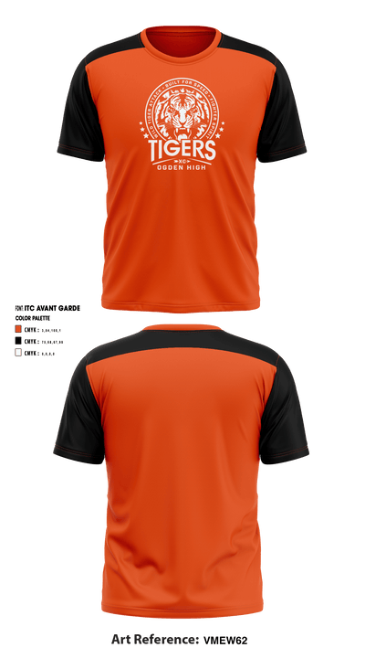 Ogden Tigers 30029752 Short Sleeve Performance Shirt - 1