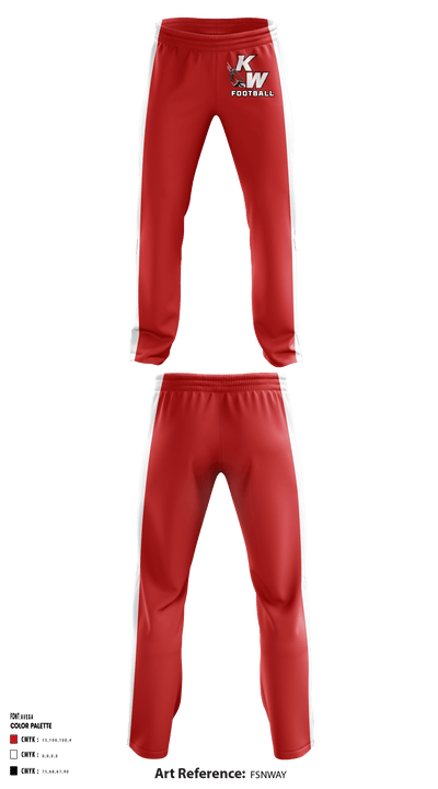 Kirkwood Webster Junior Football League 44807780 Sweatpants - 1