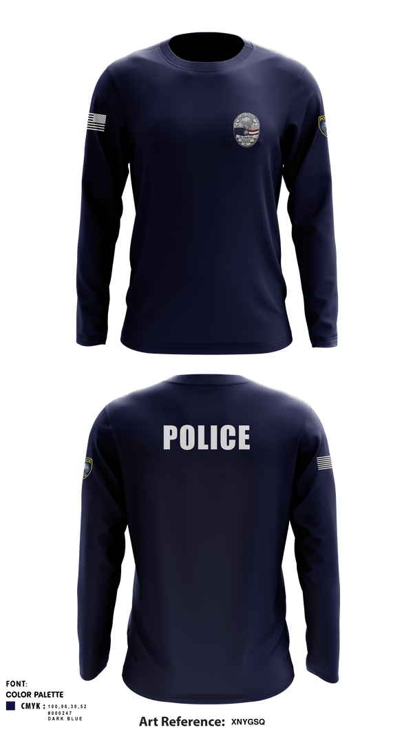 Long Sleeve Performance Shirt, , Police, Teamtime, Team time, sublimation, custom sports apparel, team uniforms, spirit wear, spiritwear, sports uniforms, custom shirts, team store, custom team store, fundraiser sports, apparel fundraiser