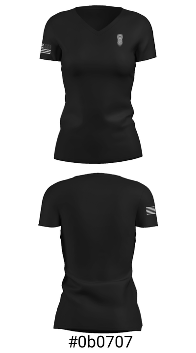 Berserker Troop, 3-3 SFAB 5566822 Women's Short Sleeve V-neck Shirt - 7