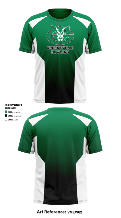 Greeneville Bowling 12785046 Short Sleeve Performance Shirt - 2