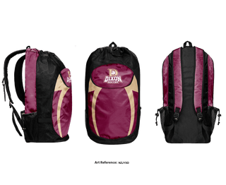 Gear Bag, Dixon High School Soccer, Women's Soccer, Teamtime, Team time, sublimation, custom sports apparel, team uniforms, spirit wear, spiritwear, sports uniforms, custom shirts, team store, custom team store, fundraiser sports, apparel fundraiser