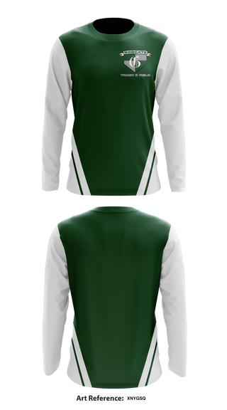 Greenbrier track & field 68070632 Long Sleeve Performance Shirt - 1