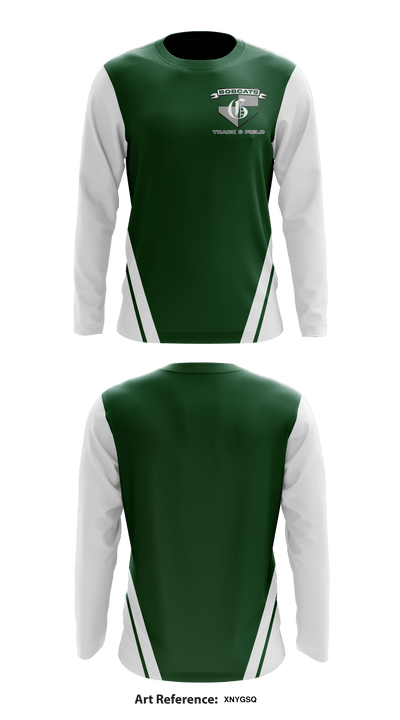 Greenbrier track & field 68070632 Long Sleeve Performance Shirt - 1