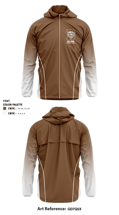 Delran High School Wrestling 89684871 Windbreaker - 1