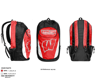 Gear Bag, Wayne High School Basketball, Men's Basketball, Teamtime, Team time, sublimation, custom sports apparel, team uniforms, spirit wear, spiritwear, sports uniforms, custom shirts, team store, custom team store, fundraiser sports, apparel fundraiser