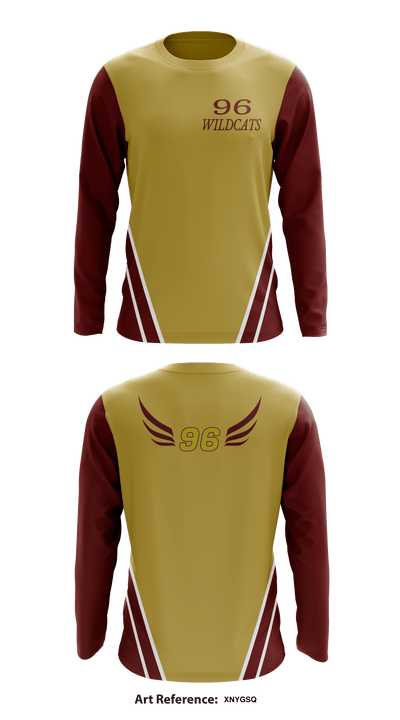 Ninety Six high school track and field 9377994 Long Sleeve Performance Shirt - 2