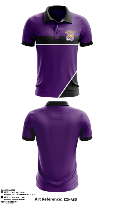 Hattiesburg High School Powerlifting 97684171 Short Sleeve Performance Polo - 3