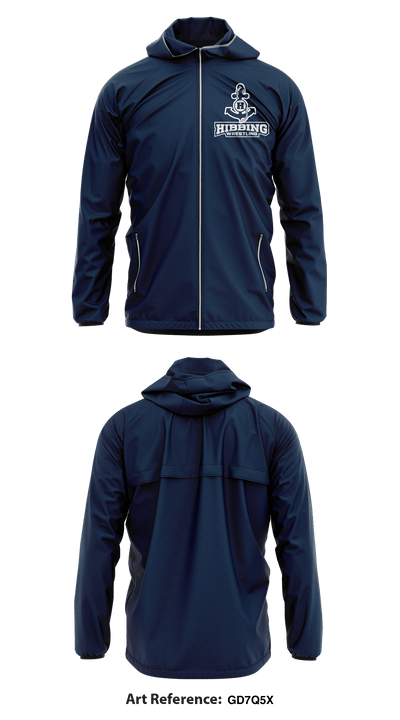 Hibbing High School wrestling 27558847 Windbreaker - 3