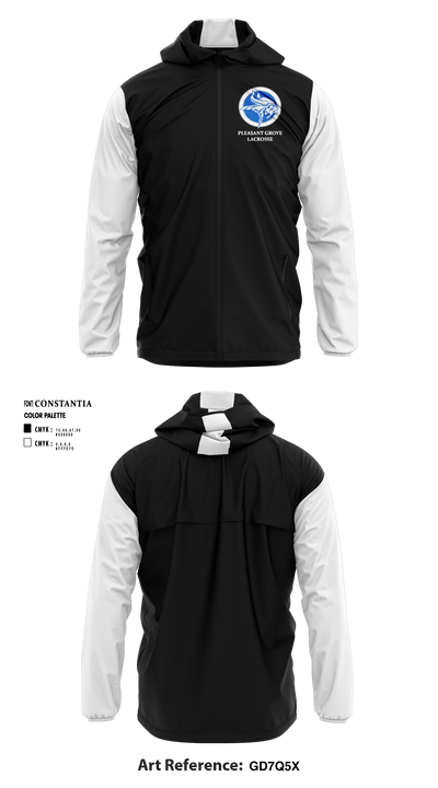 Pleasant Grove High School Lacrosse 63256449 Windbreaker - 2